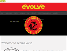 Tablet Screenshot of evolvemartialarts.com